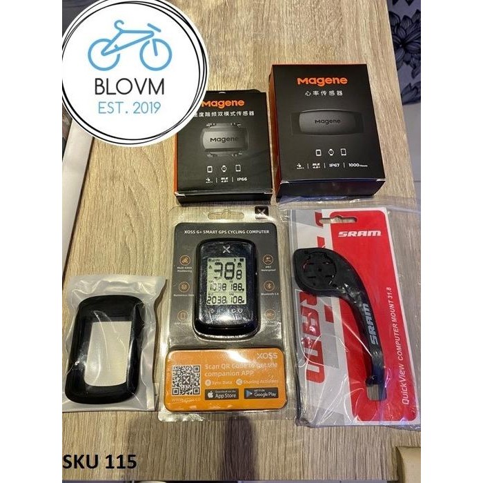 Produk Baru PAKET Xoss G+ Magene Heart Rate Magene Cadence dan Barfly Sram Komplit