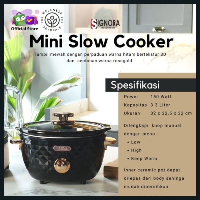 Diskon Signora Mini Slow Cooker Not Rice Cooker Mini Slow Presto Philips