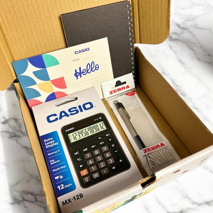 

Ready Stock Casio Mx 12 B - Exclusive Hampers Free Pouch + Pen
