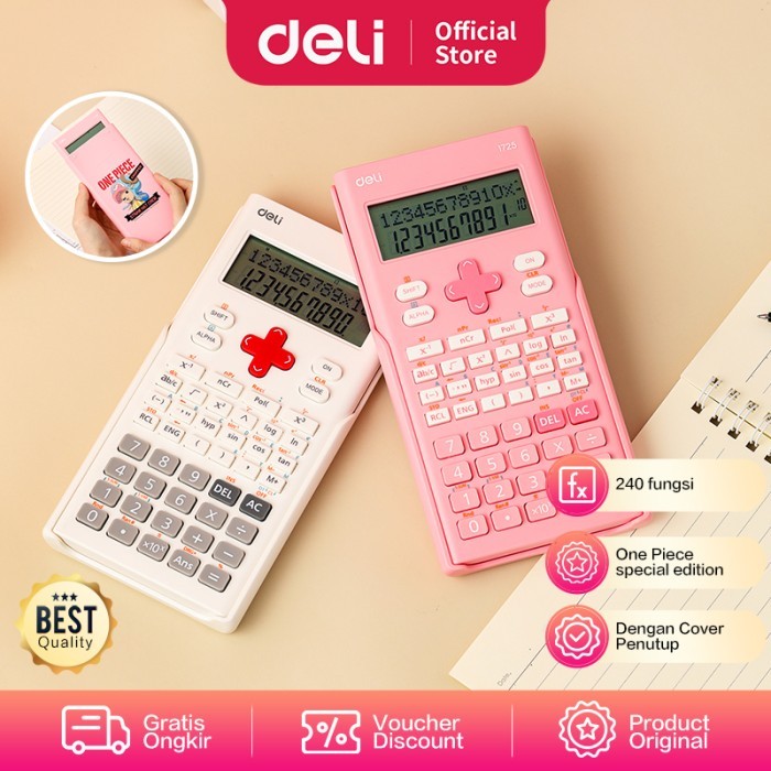 

Cuci Gudang Deli Scientific Calculator / Kalkulator Ilmiah Edisi One Piece E1725