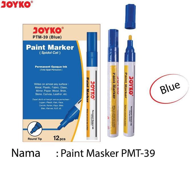 

JOYKO PAINT MARKER SPIDOL CAT PTM PERMANENT KACA PLASTIK BAN KAYU BESI