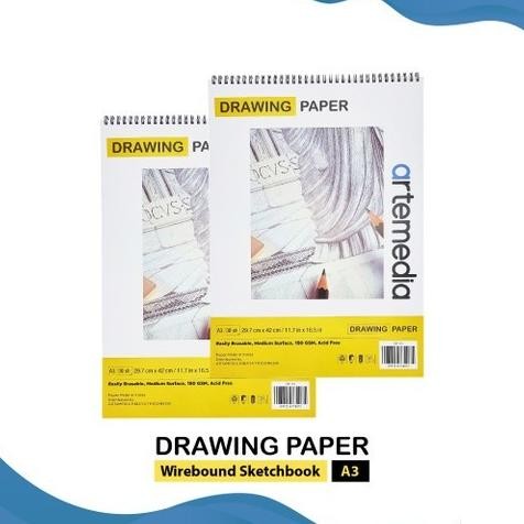 

ARTEMEDIA SPIRAL SKETCH BOOK A5/A4 150GSM 30SHT