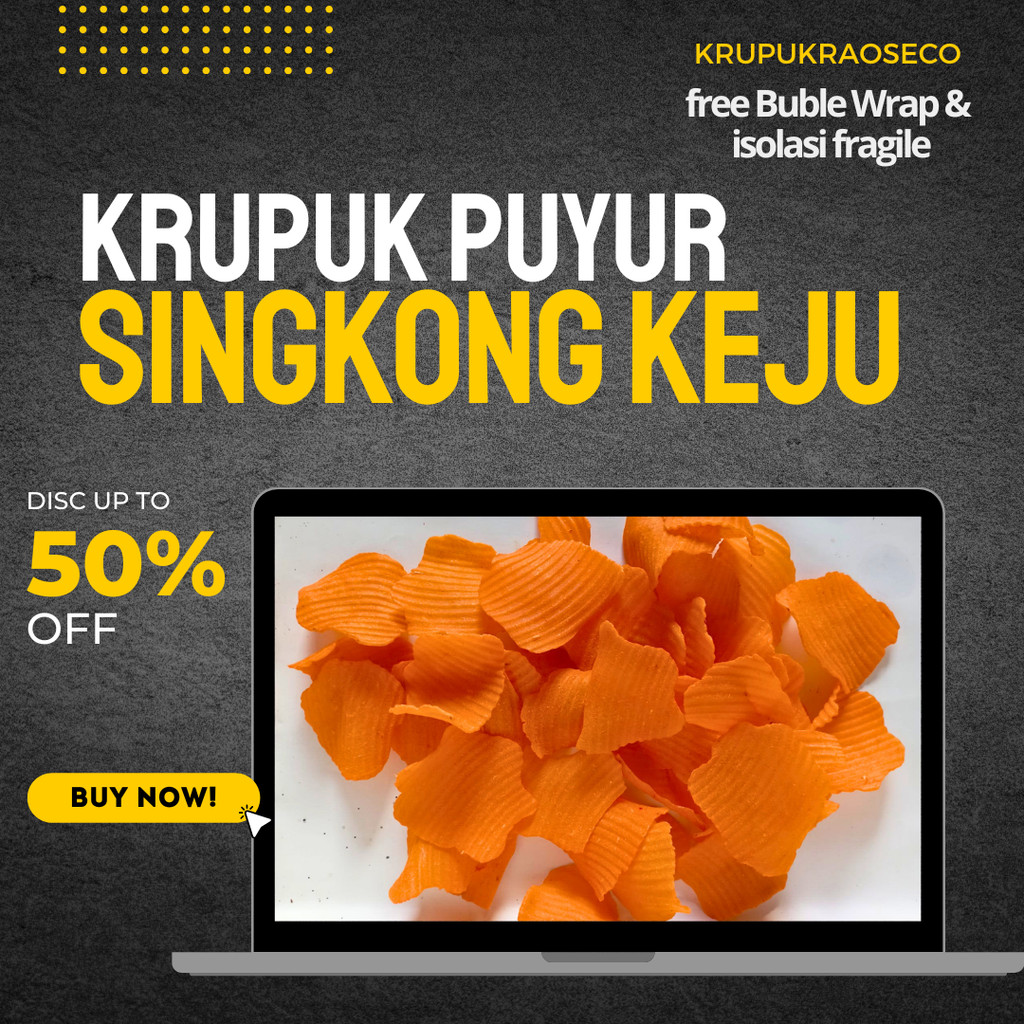 

Kerupuk Poco / Krupuk Puyur Orange 500 Gram