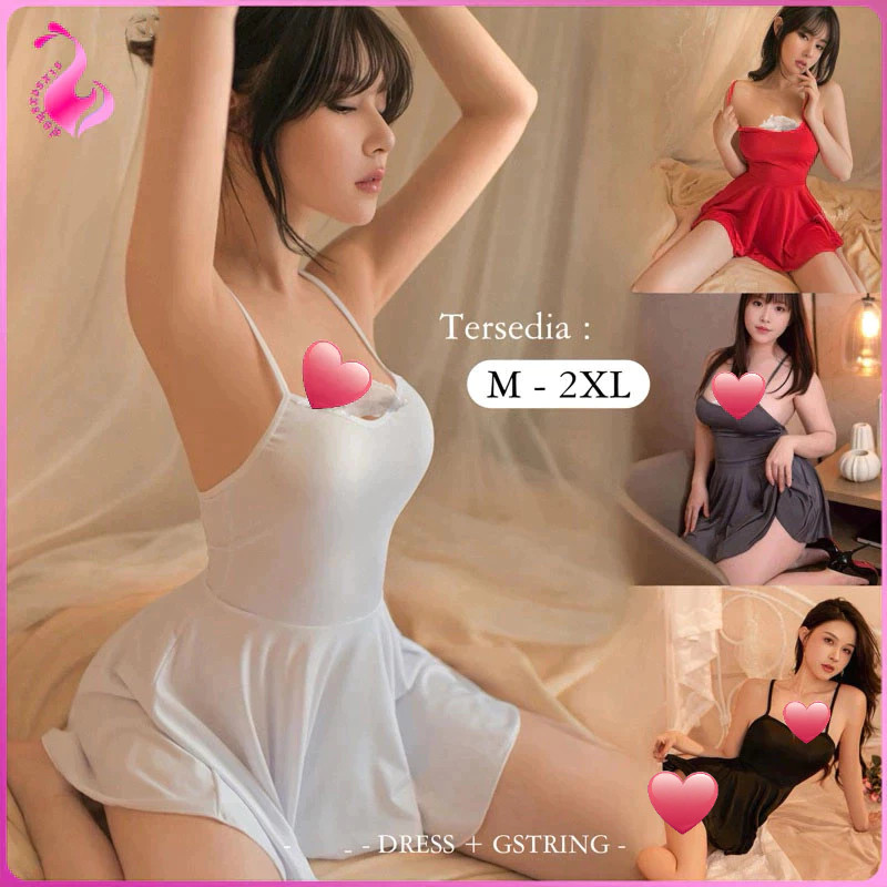 Promo Baju Wanita Sexy Lingerie Dress Wanita / Baju Tidur Wanita Sexy Bahan Spandek Sutera / Sexy