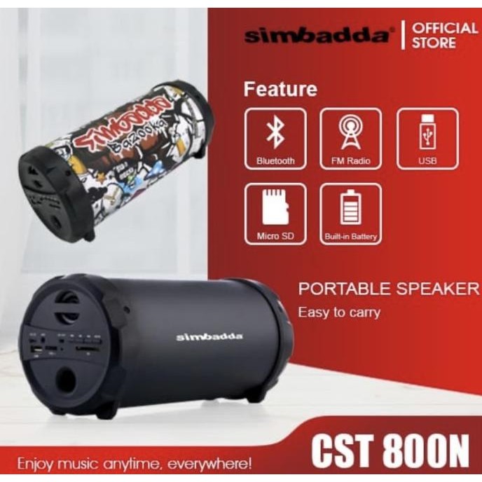 Speaker Portable Simbadda Cst 800 800N Cst800N Bluetooth Promo Murah Terlaris