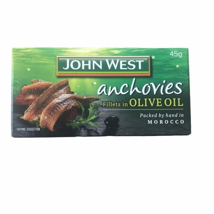 

John West Anchovies Fillets In Olive Oil Stok Terbatas