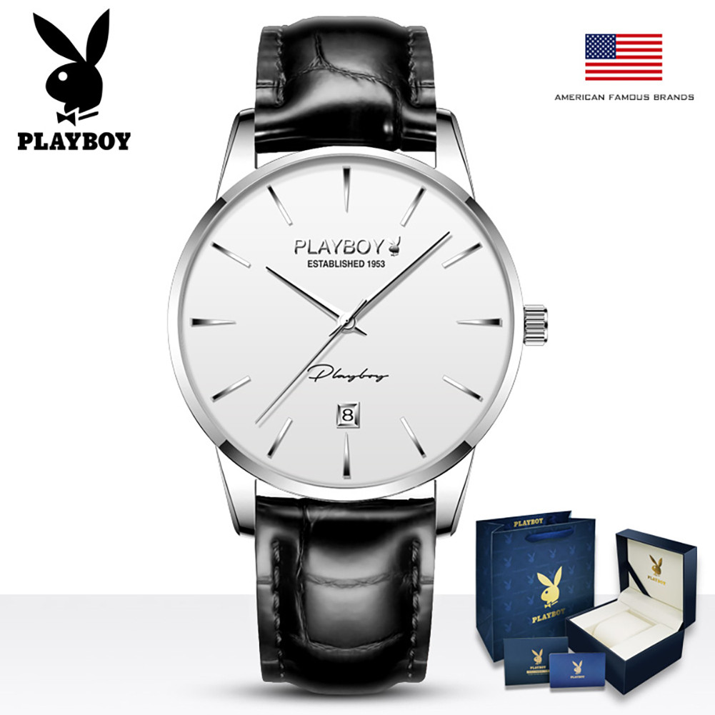 

Playboy 2604 Jam Tangan Pria Merek Jam Tangan Asli + Kotak Hadiah + Tas Tangan Ready Stock Jam Tangan Mekanis Asli Jam Tangan Mekanis Asli Tahan Air Kalender Bercahaya Jam Sabuk Multifungsi Jam Tangan Fashion Bisnis Kelas Atas |28F34CD7|