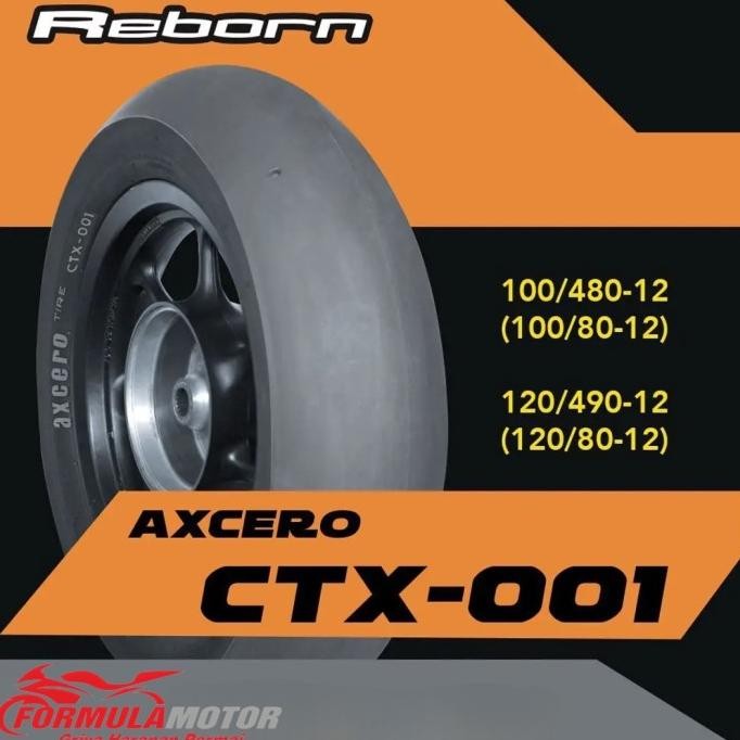 [Kargo] Kingland Axcero CTX-001 Ring 12 Tubeless All Size (Racing Slick) Ban Balap Motor Matic/Mini 