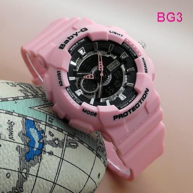 Jam Tangan Wanita / Baby-G + Free Batrai Cadangan + Studio Jam Grosir GT