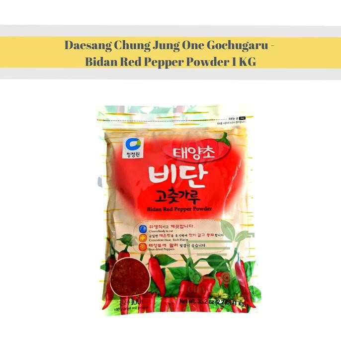 

Daesang Chung Jung One Gochugaru Bidan Red Pepper Powder 1 Kg - Cabe Stok Terbatas
