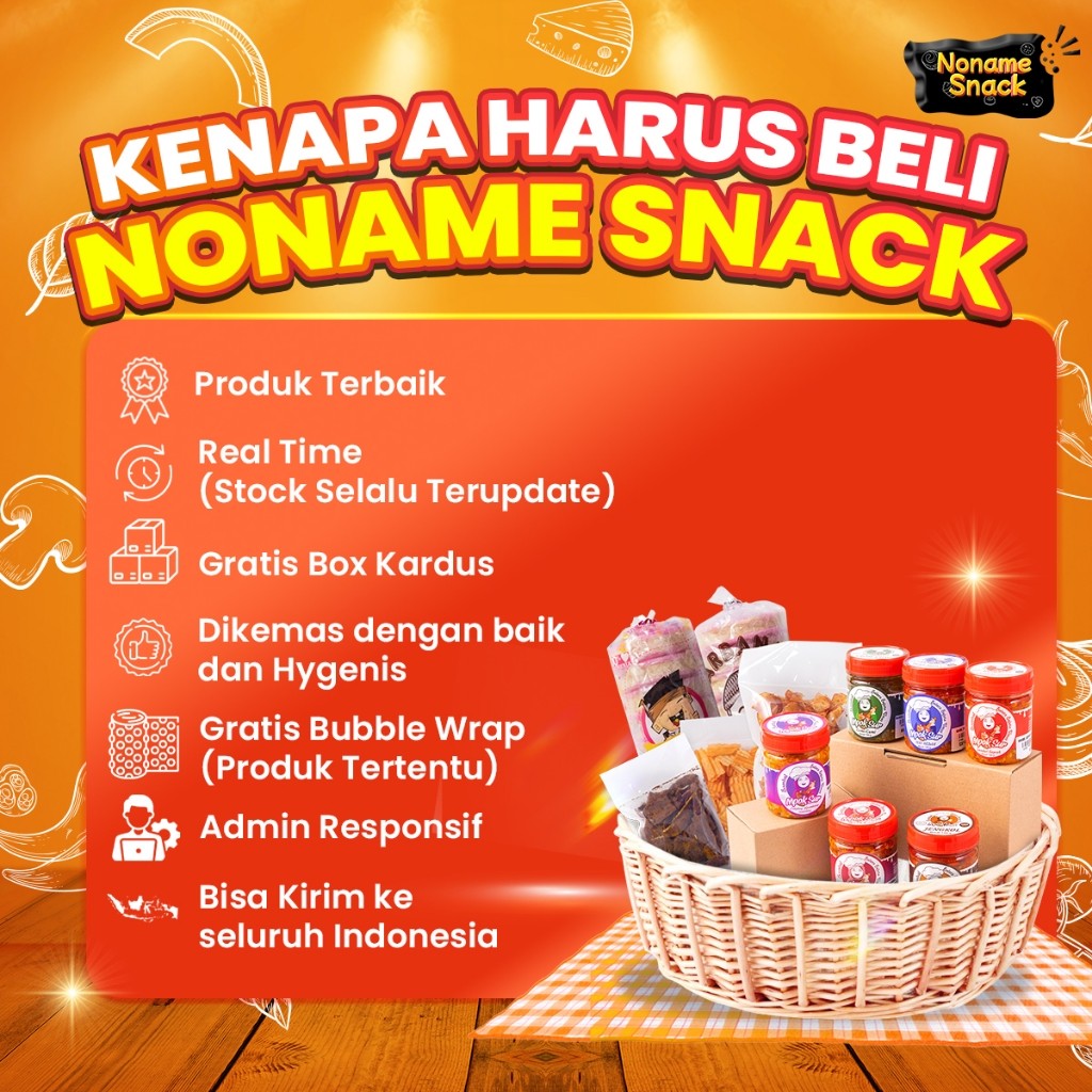 

NONAME SNACK - RAMBUT NENEK ARBIE FOOD AROMANIS HARUM MANIS GROSIR 170GR