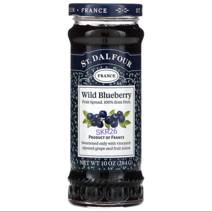 

T Dalfour Fruit Pread Wild Blueberry 284 G