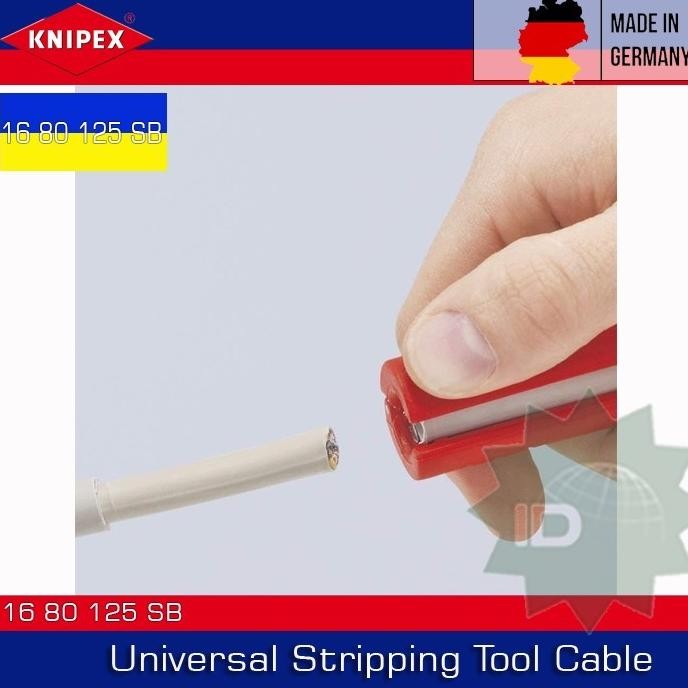 Pengupas Kabel 16 80 125 Knipex Universal Stripping Tool Cable