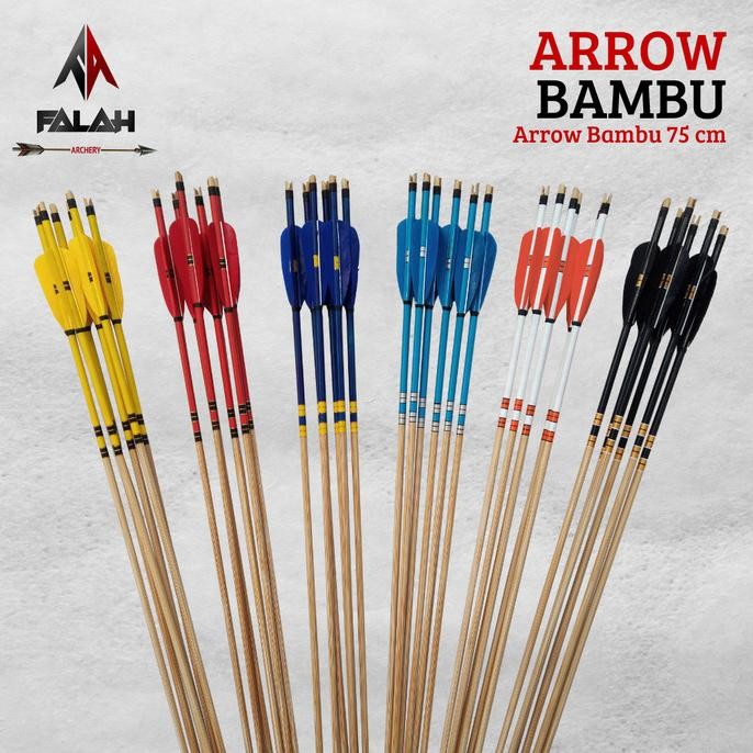 Arrow Bambu Petung Vanes Kalkun / Arrow Bambu Cresting / Arrow Isi 6