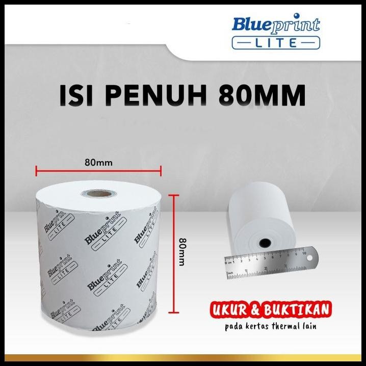 

Blueprint BP-LiteTP80x80 Lite Thermal Paper Roll 80x80mm Kertas Struk