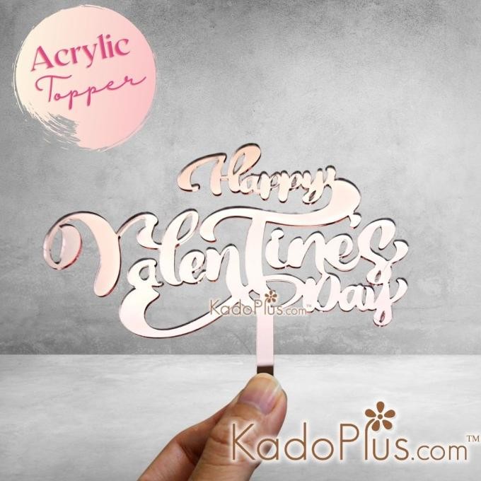 

PROMO CAKE TOPPER VALENTINE FLOWER TOPPER ACRYLIC MIRROR