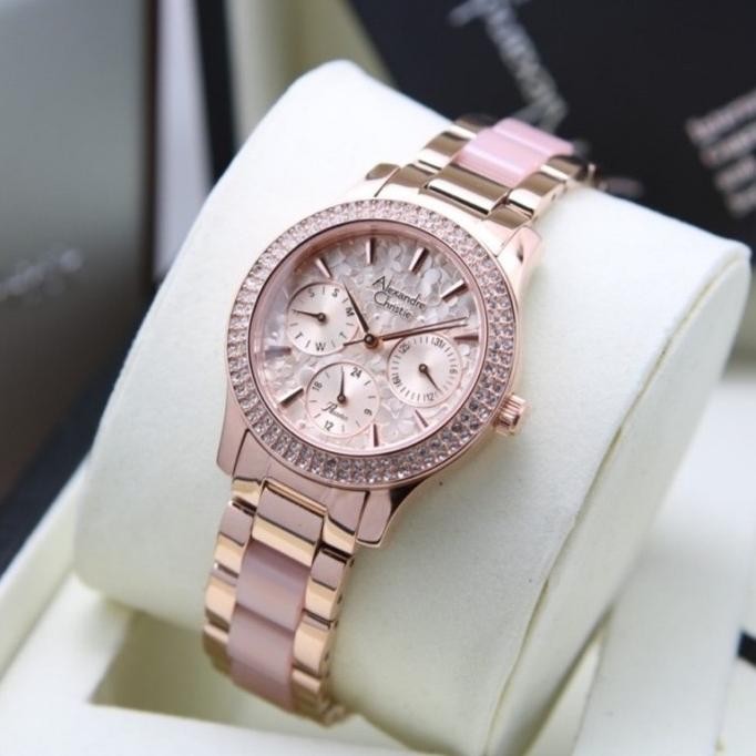 Jam Tangan Wanita Alexandre Christie Ac 2932 Ac2932 Soft Pink Original Original Terlaris