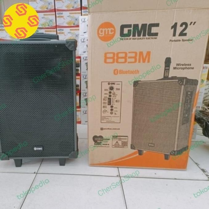 Gmc 883M Speaker Portabel/Ampli Meeting Bluetooth 12 Inch Terlaris