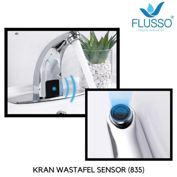 UNIK KRAN AIR WASTAFEL SENSOR OTOMATIS KERAN SINK FLUSSO KWT DISKON