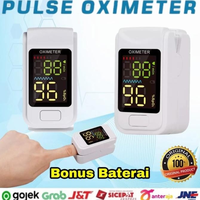 Oximeter Fingertip Pulse Oximetry Sp02 Alat Cek Detak Jantung Original Terlaris