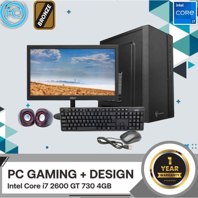 

PROMO PC DESIGN + GAMING I7 RAM 8GB GT 710 SIAP PAKAI INCLUDE MONITOR