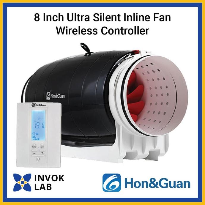 

PROMO HON&GUAN 8 INCH ULTRA SILENT INLINE FAN WIRELESS CONTROLLER