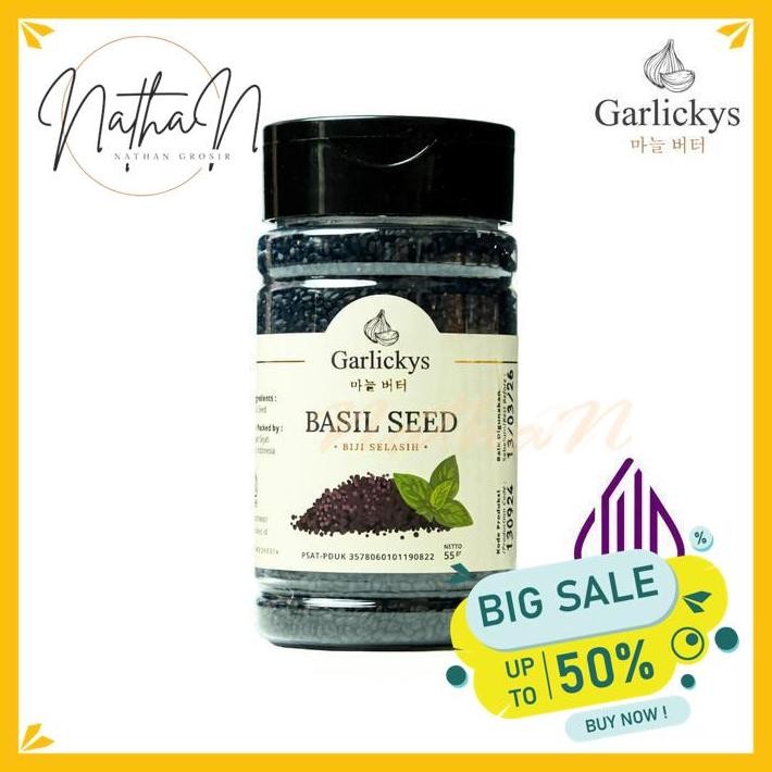 

BUMBU DAPUR BIJI SELASIH KERING / BASIL SEED BEST QUALITY BY NATHAN GROSIR !