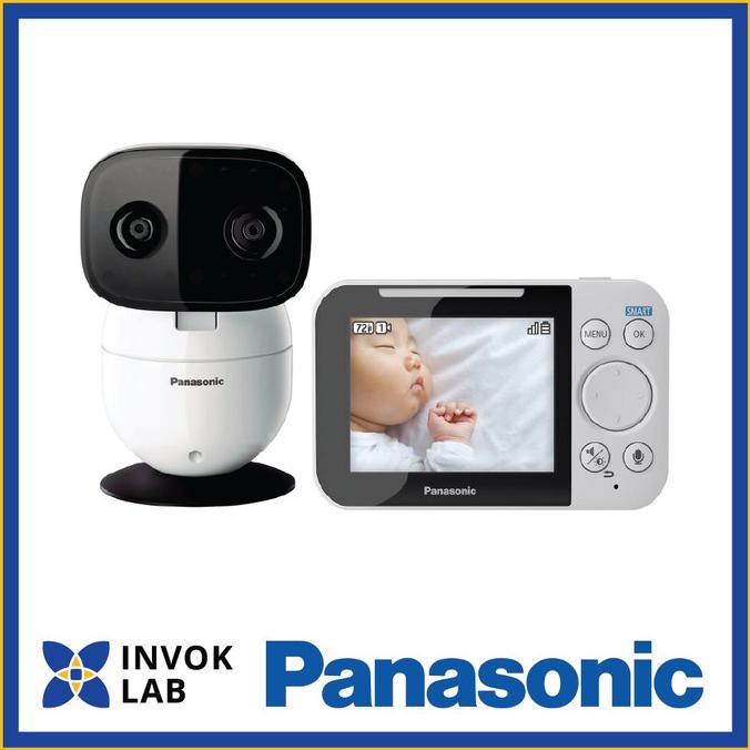 

PROMO PANASONIC BABY MONITOR WITH CAMERA AND AUDIO, 3.5 COLOR VIDEO BABY MONITOR, EXTRA LONG RANGE, SECURE CONNECTION, 2-WAY TALK, SOOTHING SOUNDS, REMOTE PAN, TILT, ZOOM,1 CAMERA, KX-HN4001W (WHITE/BLACK)