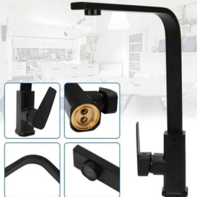 

PROMO KRAN KOTAK L PANAS DINGIN HITAM/KRAN KITCHEN SINK