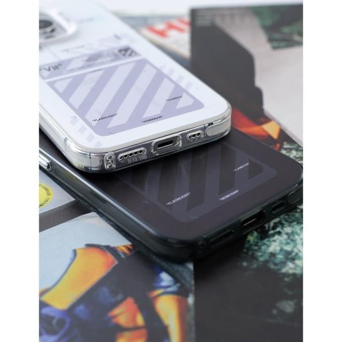 IDNS Hardcase Off-White 01 Black  Case Iphone 11 12 13 Pro Max 14 Pro Max 15 Pro Max MER