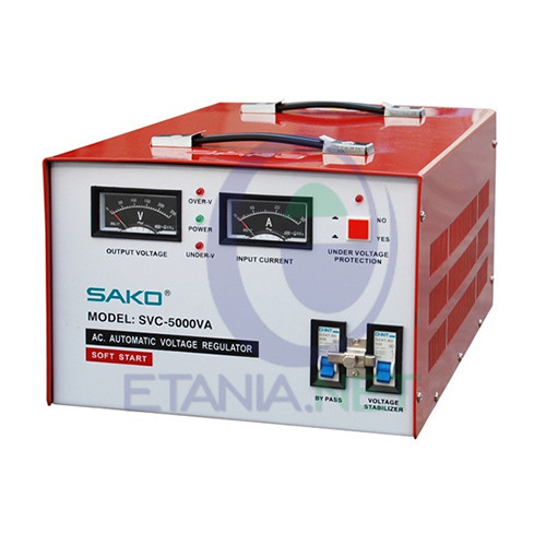 SAKO SVC 5000 VA Stabilizer Analog 5000VA 5000 VA 1 Phase