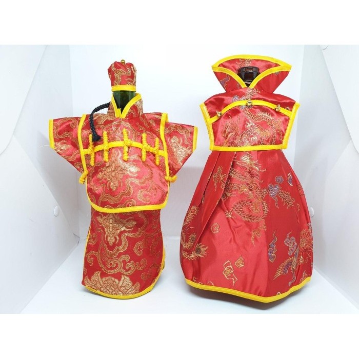 

CNY Baju Botol Wine Couple Cheongsam Sangjit Wedding Perkawinan Cina Imlek Limited