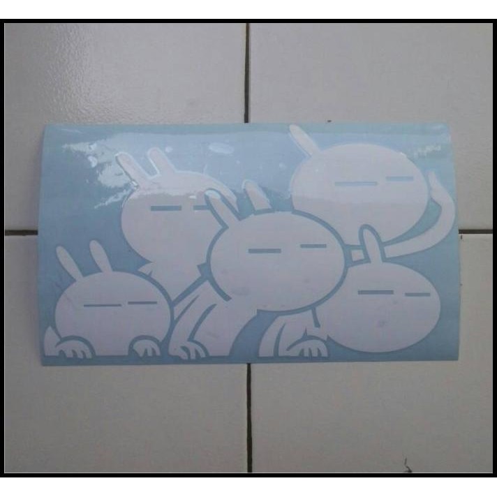 TERBARU STICKER TUZKI FAMILY 1 (TF1) PUTIH !!!!!
