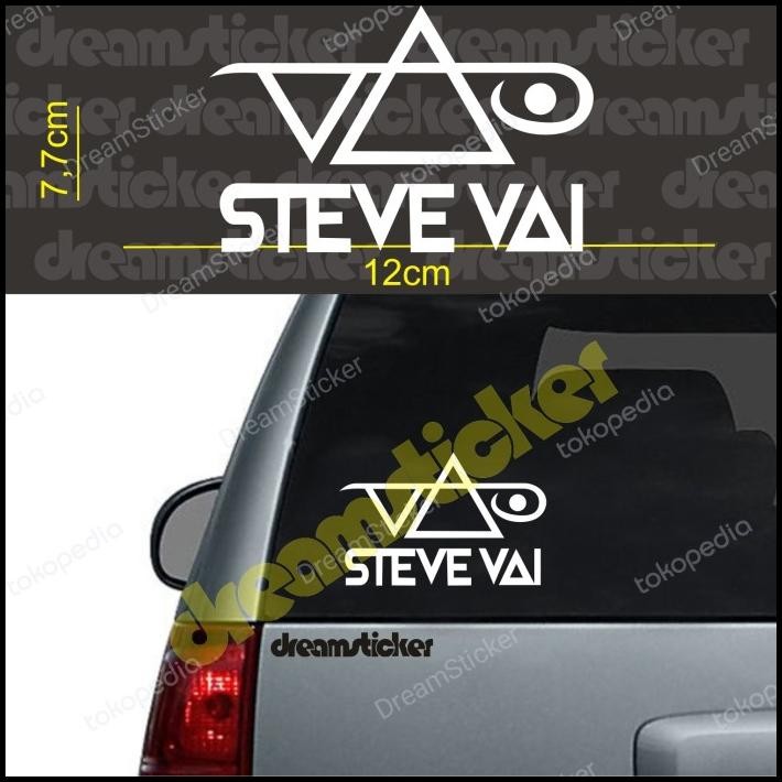 

GRATIS ONGKIR CUTTING STICKER STEVE VAI LOGO BAND STIKER !!!!!!