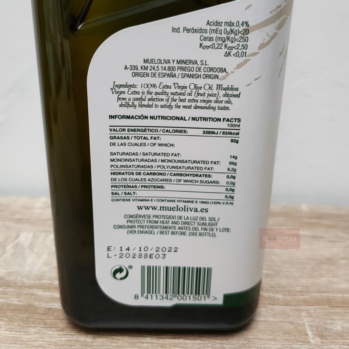 

Nya Zaitun Mueloliva Etra Virgin O Oil 1L Evoo Pain