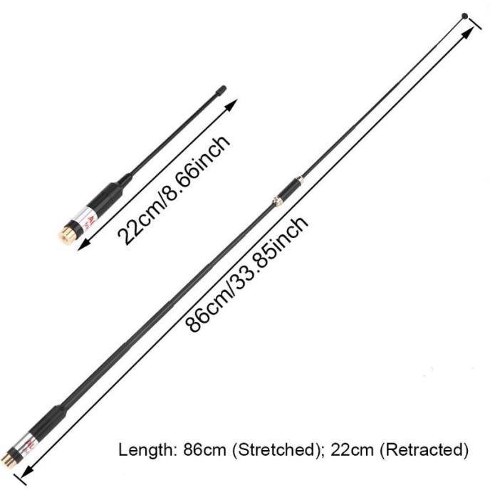 Antena Teleskopik Handy Talky Jarak Jauh Model SMA Female