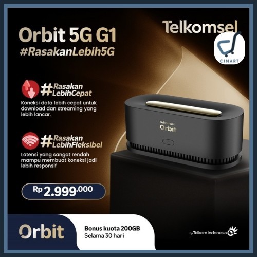 Telkomsel Orbit 5G G1 Modem WiFi 5G High Speed Free Kuota 200GB