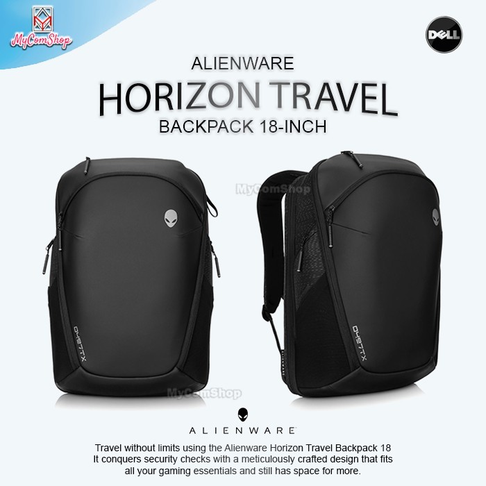 DELL ALIENWARE HORIZON TRAVEL BACKPACK GAMING FOR LAPTOP 18-INCH
