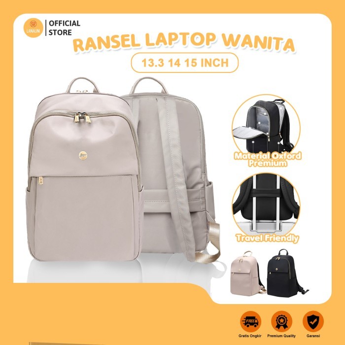 Ransel Laptop Tas Gendong Asus Vivobook 13 14 inci Kerja Kantor Wanita