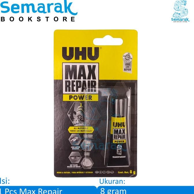 

UHU Max Repair Power Lem Serbaguna 8 gr