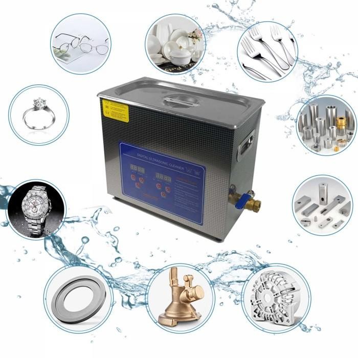 

Vevor Pembersih Perhiasan Ultrasonic Cleaning Machine 180W 6L - Jps-30A
