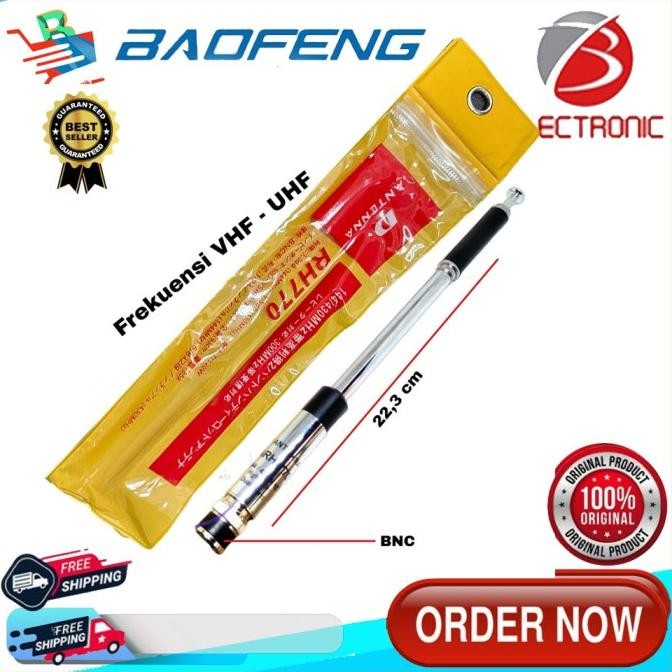 D Antenna ARH-770 Antena HT Dualband BNC Icom Baofeng RH-770 ARH770