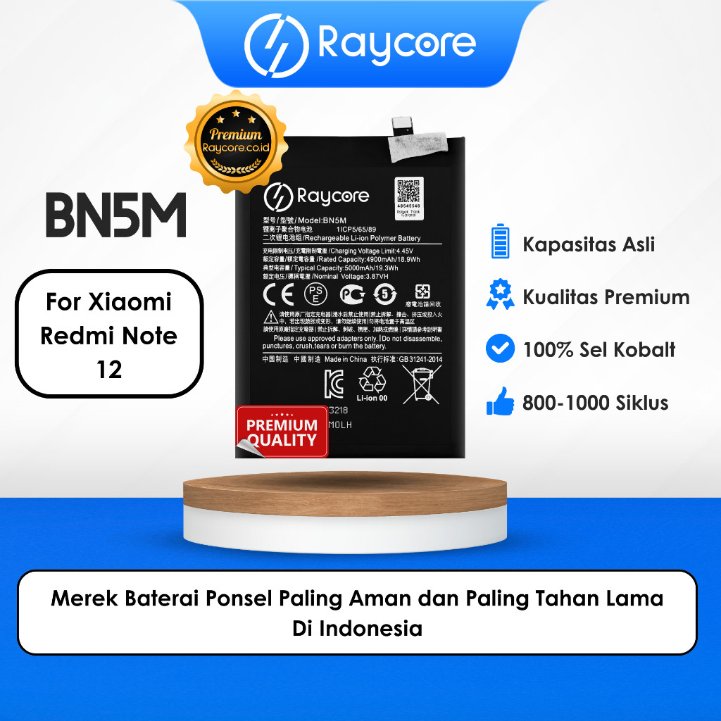 Raycore - Baterai BN5M FOR REDMI NOTE 12