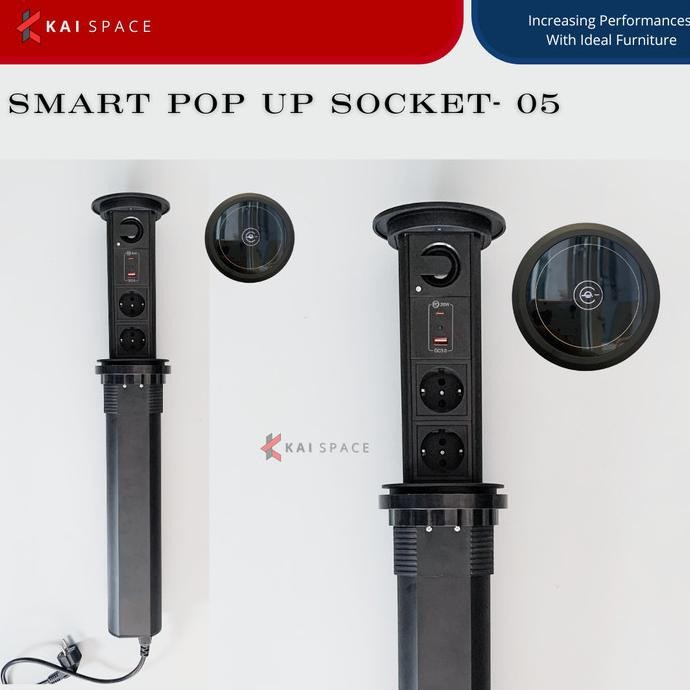 Stop Kontak Pull Pop Up Socket Spaceline Kitchen Pop Up