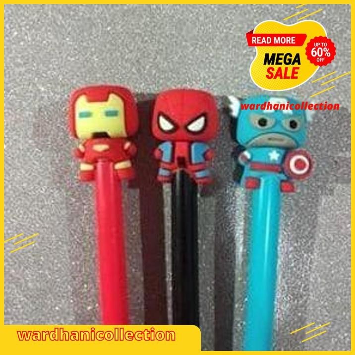 

PULPEN CAPTAIN AMERICA / GEL PEN SUPERHERO PENA LUCU SOUVENIR UNIK GRATIS ONGKIR !!!