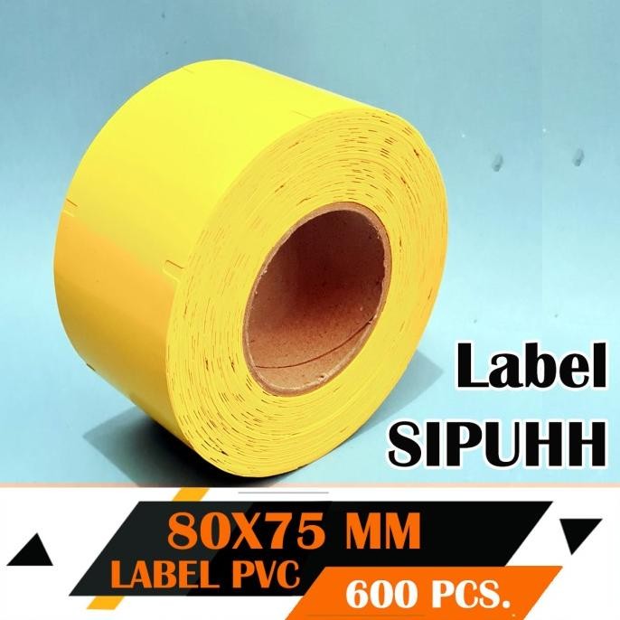 

TERLARIS - Label Sipuhh Perhutani Kuning PVC 80 mm X 75 mm Perforasi 600 Pcs 3