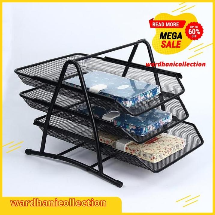 

LETTER TRAY 3 SUSUN / RAK TEMPAT DOKUMEN / PAPER TRAY ORGANIZER BEST PRODUK !!!!