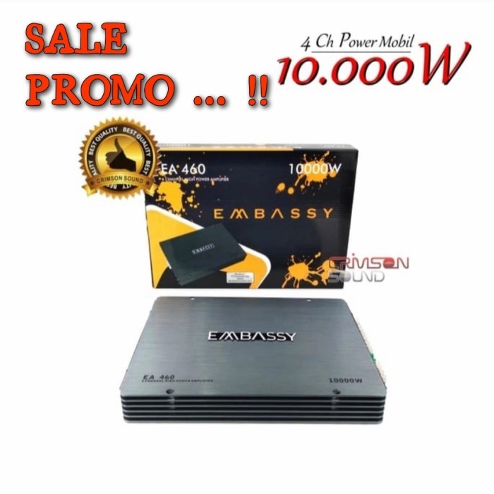 Power EMBASSY EA-460 POWER 4 CHANNEL EMBASSY EA 460 HIGH QUALITY