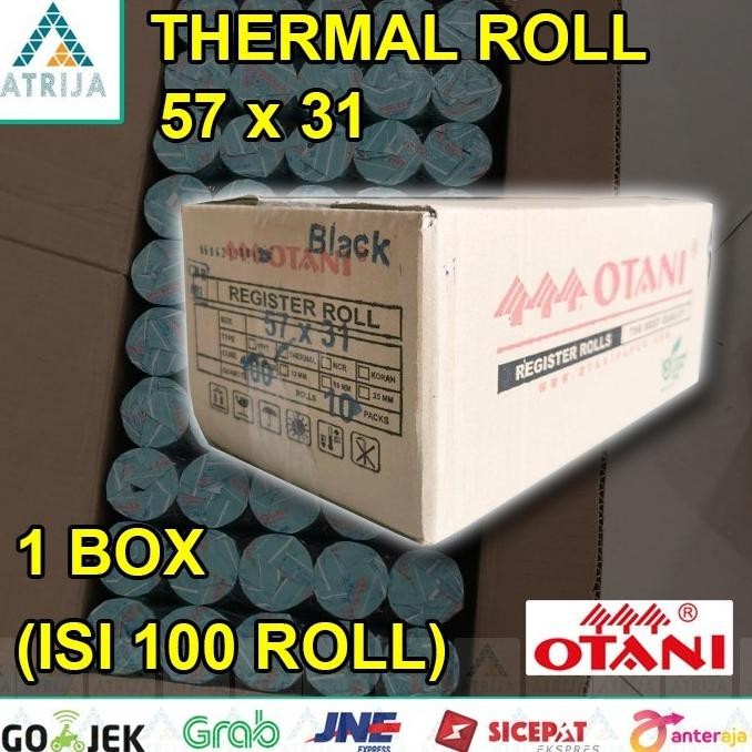 

1 Box Otani Coreless 57x30 / 58x30 / 57x31 Kertas Thermal Struk Kasir