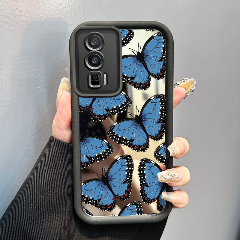 Casing Hp Untuk Xiaomi POCO F5 Case Casing HP Kesing layar penuh Softcase pelindung silikon cermin l